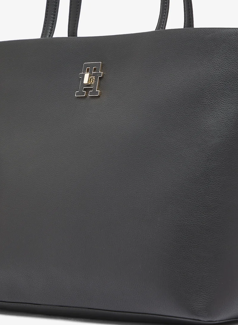 Tommy Hilfiger Black Logo Tote Bag for Women | Best Price UAE