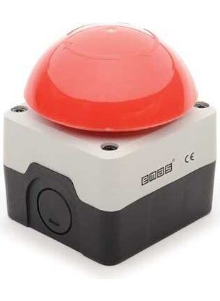 EMAS - Black-Grey Pl.box 72 mm Emergency Stop - Image 1