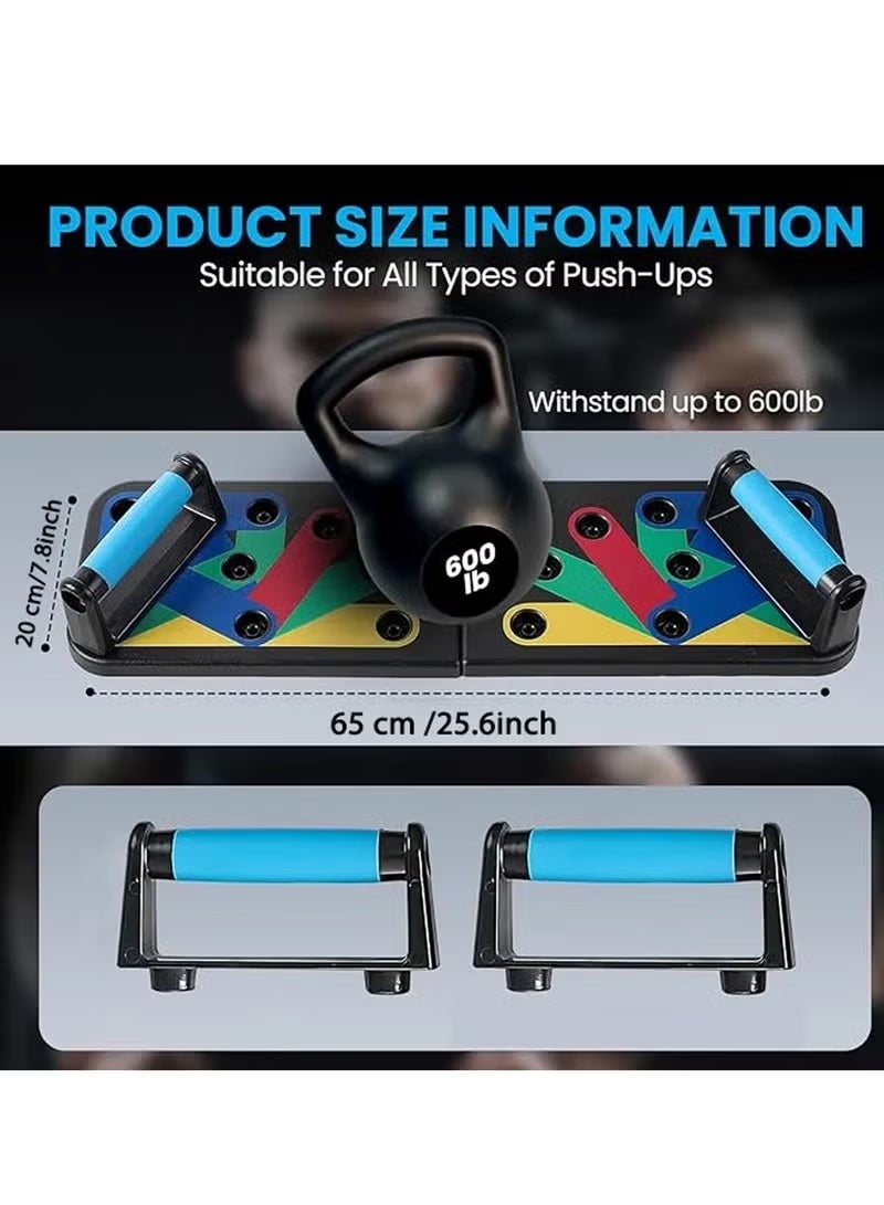 A ZONE Push-Up Board for Men and Women | Versatile and Foldable Push-Up Board | MuscleMax Push-Up Board for Home Use | Fitness & Strength Training Equipment - Image 4