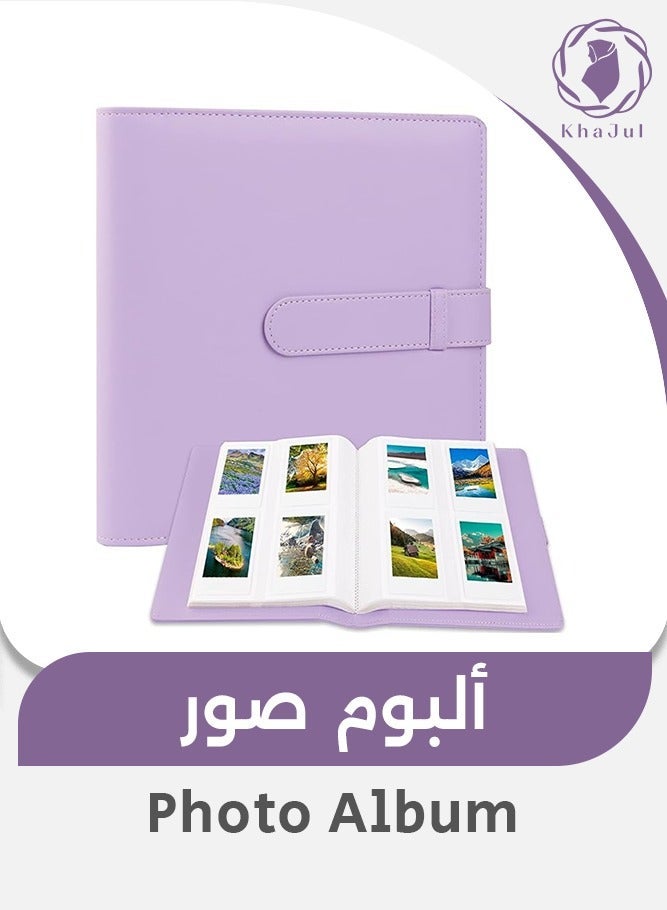 خاجول 256-ألبوم الصور الجيب لفوجيفيلم إنستاكس ميني ، دائم ل بولارอยد 2x3 "صور الزنك ، متوافق مع إنستاكس ميني 11 ، 12 ، 9 ، 90 ، 70 ، 40 ، 8 كاميرات (الأرجواني) - Image 1