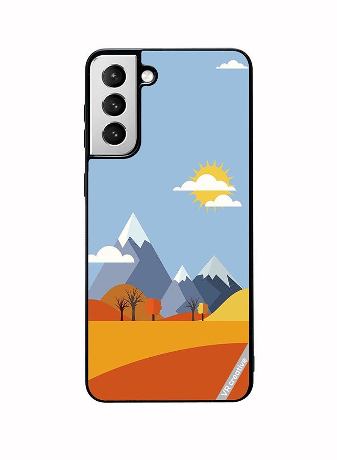 VR CREATIVE Protective Case Cover For Samsung Galaxy S22 5G Mountains Abstract Design Multicolour - Image 1