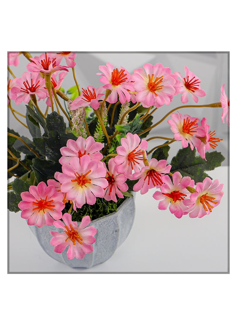 Yatai - Yatai artificial daisy flower Making with Vase - Image 1