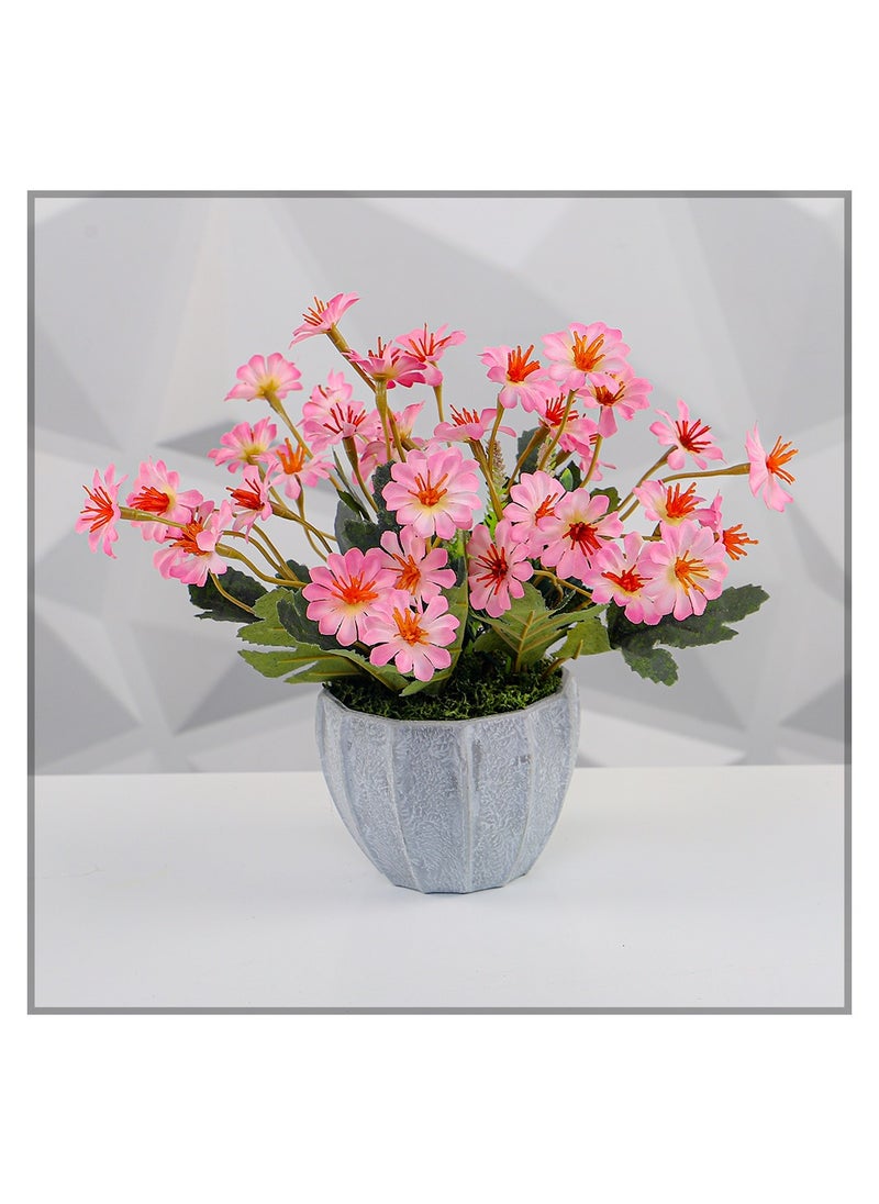 Yatai - Yatai artificial daisy flower Making with Vase - Image 1