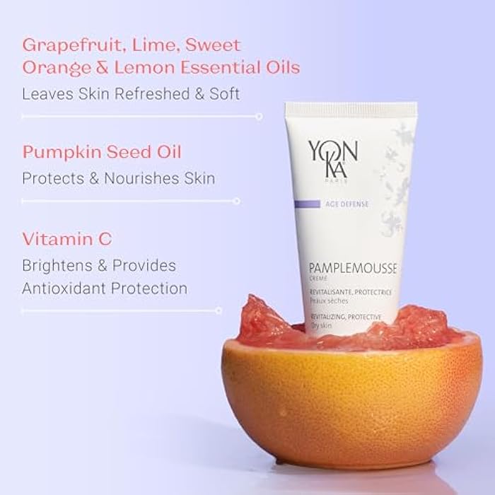 Yonka Pamplemousse Face Cream | Daily Hydrating Face Moisturizer | Lightweight Lotion with Vitamin C to Tighten Pores and Mattify Skin | Paraben-Free - Image 2