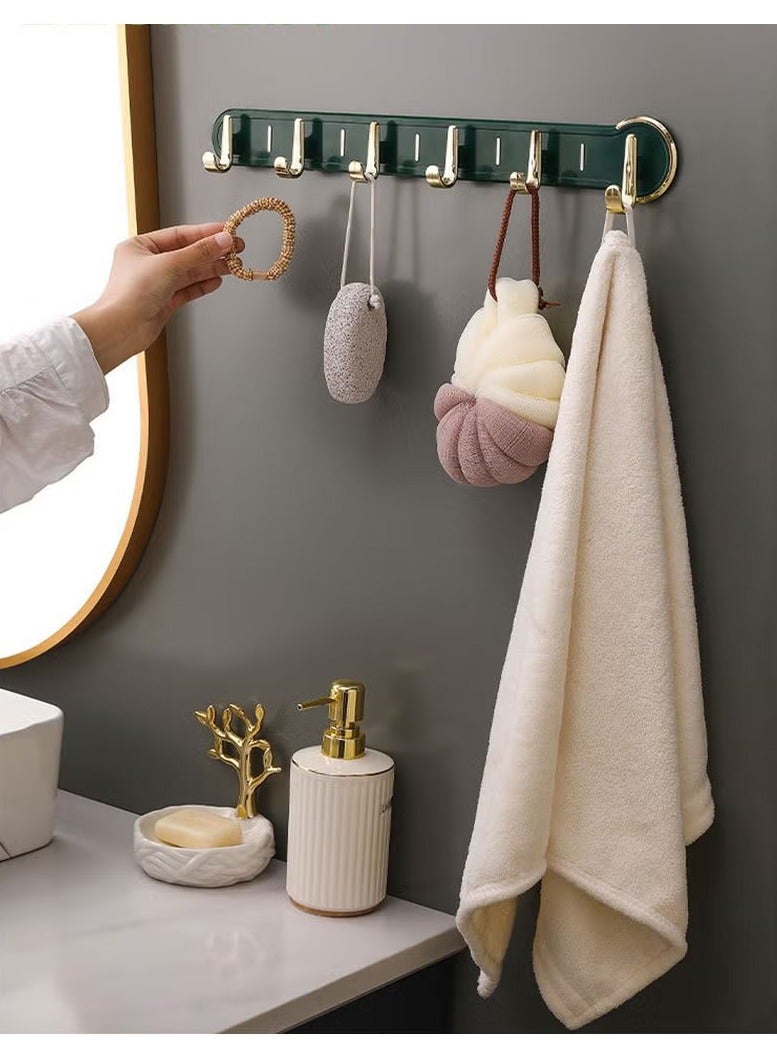 Beauenty Coat Rack Wall Mount with 6 Hooks for Living Room Entrance, Bedroom, Kitchen, Bathroom - Image 1