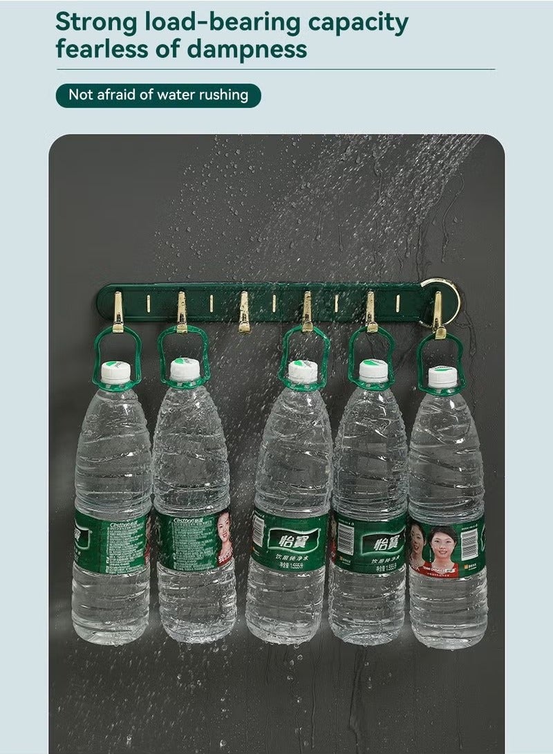 Beauenty Coat Rack Wall Mount with 6 Hooks for Living Room Entrance, Bedroom, Kitchen, Bathroom - Image 4