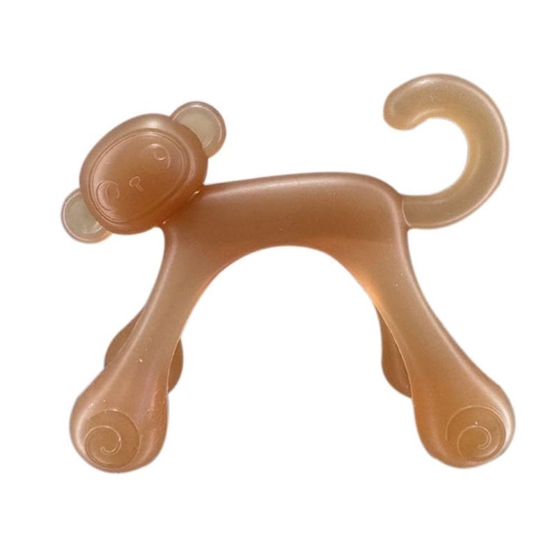Moppets Infant Silicone Animal Teethers with Easy Grip, Boilable, 100% Nano Silicone - (Monkey) - Image 1