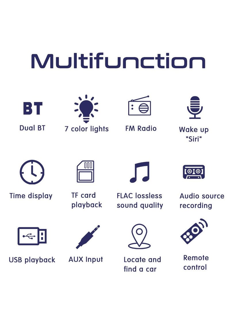 SWM Car Bluetooth Radio Music Player FM Radio Receiver Support  MP3 WMA WAV FLAC  - Image 5