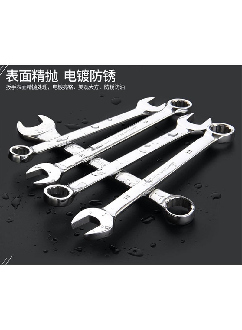 GGOOT Ratchet wrench set 10 Pcs of Double Open Wrench Set Plum Opening Combination Wrench Hardware Auto Repair Wrench Tool Set - Image 4