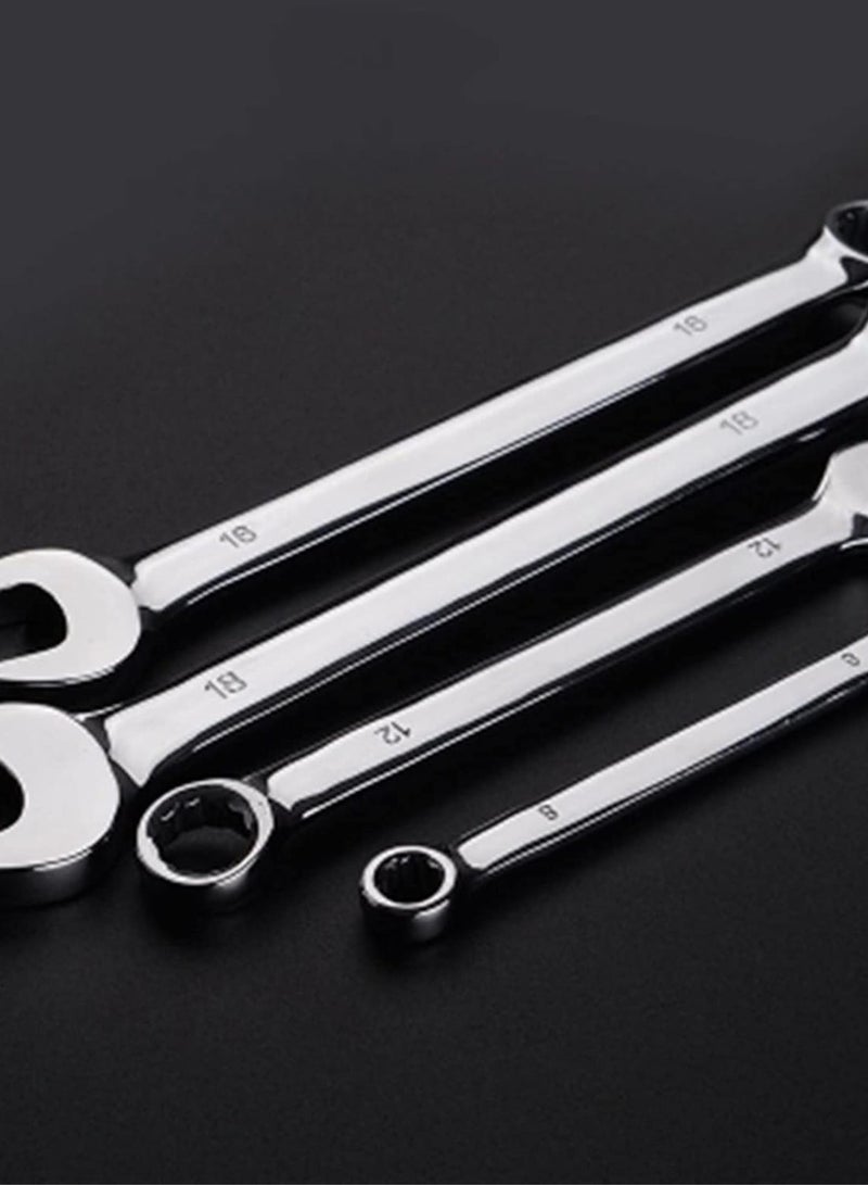GGOOT Ratchet wrench set 10 Pcs of Double Open Wrench Set Plum Opening Combination Wrench Hardware Auto Repair Wrench Tool Set - Image 5
