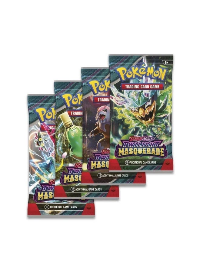 Pokemon Pokémon TCG Scarlet & Violet—Twilight Masquerade Booster Pack, 10 Trading Cards, Random Assorted Pack Artwork, Collectible Card Game Expansion - Image 1