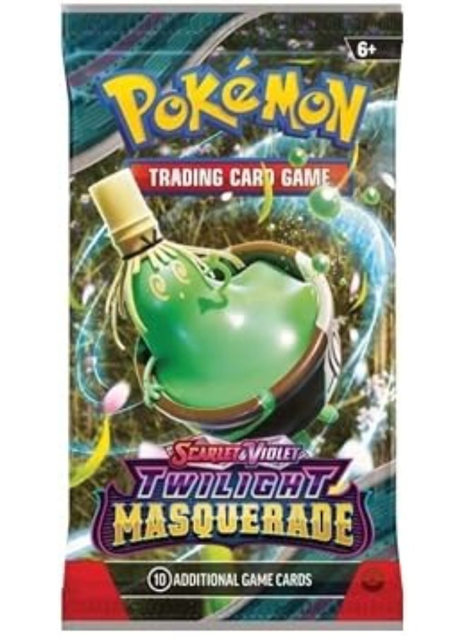 Pokemon Pokémon TCG Scarlet & Violet—Twilight Masquerade Booster Pack, 10 Trading Cards, Random Assorted Pack Artwork, Collectible Card Game Expansion - Image 3