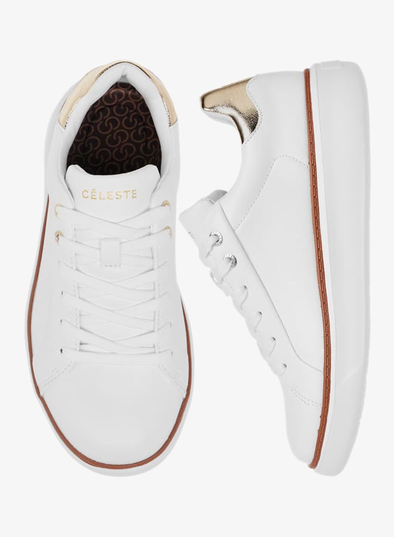 سيليست سنيكرز نسائي معدني برباط - Image 3