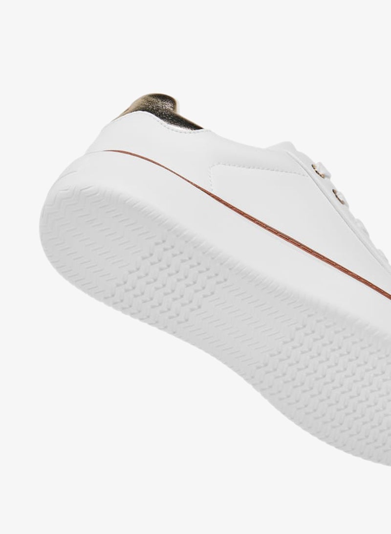 سيليست سنيكرز نسائي معدني برباط - Image 5