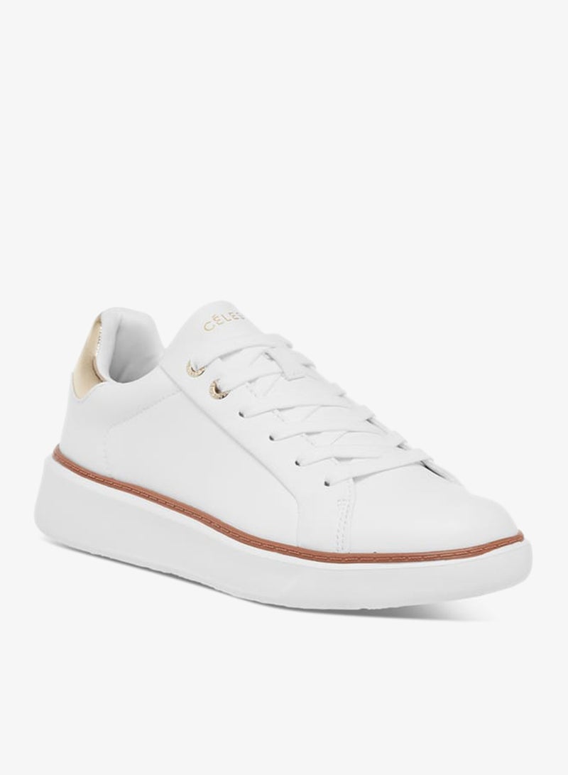 سيليست سنيكرز نسائي معدني برباط - Image 2