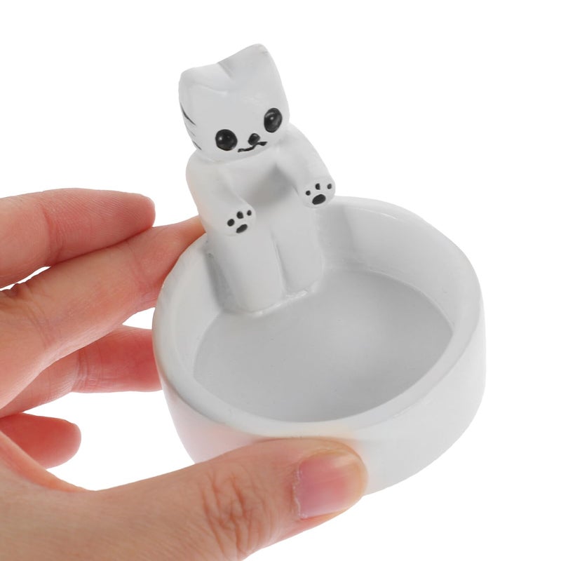 White Resin Cat Tealight Holder Cartoon Design Home Decor Wedding Party Candle - Image 5