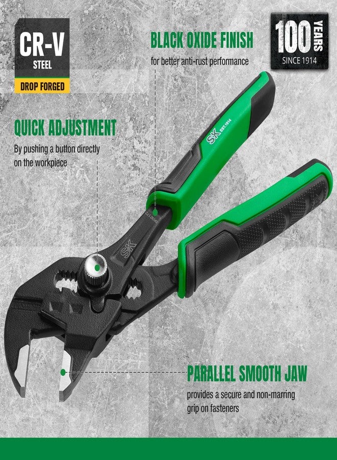 اس كي كي مفتاح ربط كماشة SK مقاس 6 بوصات، تصميم CR-V فاخر، فكين متوازيين ناعمين مع قبضة مريحة - Image 3