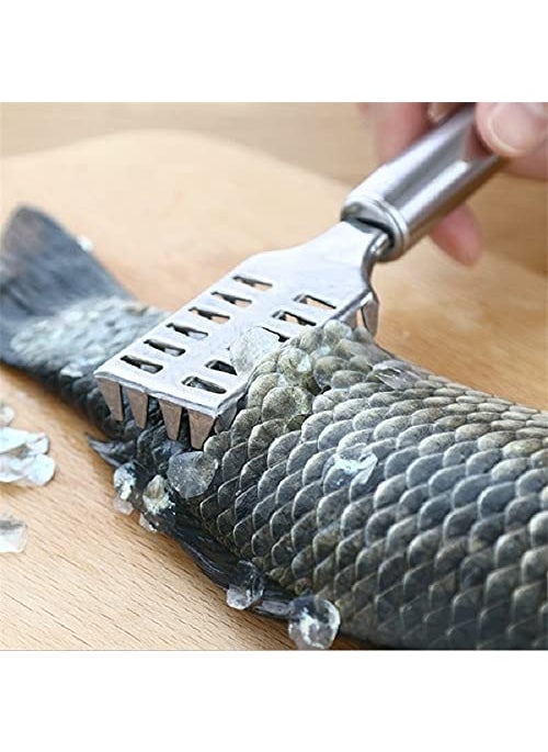 NURIOR NURIOR Fish Scale Remover Scraper Fish Scale Scraper Skin Peeler Fish Tools Kitchen Gadget Fish Scale Remover Scraper and Cutter Fish Scale Peeler Fish Skin Remover Knife Pack of 3  - Image 3