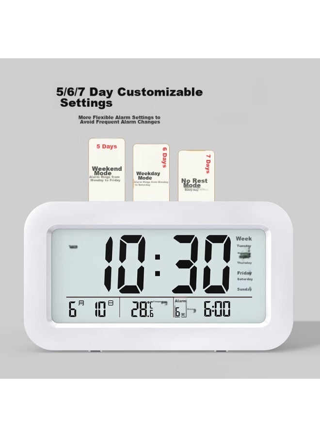 Compas Compas Electronic Alarm Clock Student Special Multi-function Wake-up Artifact Electronic Clock Student Children's Alarm Clock 801g Black - Image 4