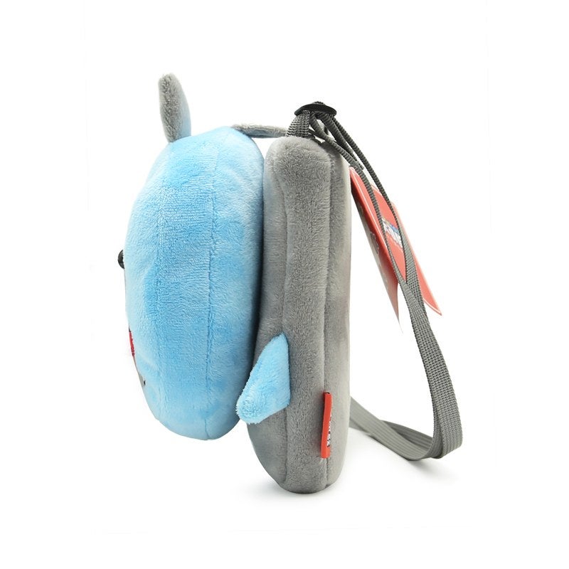 Plush Kids Crossbody Bag, Shark Animal Design, Soft Lightweight Shoulder Bag for Daily Outings - Image 3