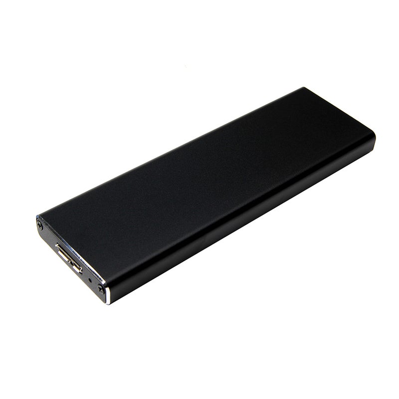 حقيبة القرص الصلب المحمولة متوافقة مع أقراص SSD لأجهزة ماك بوك إير A1369 و A1370 طرازي 2010/2011 بغلاف من الألومنيوم الأسود - Image 1