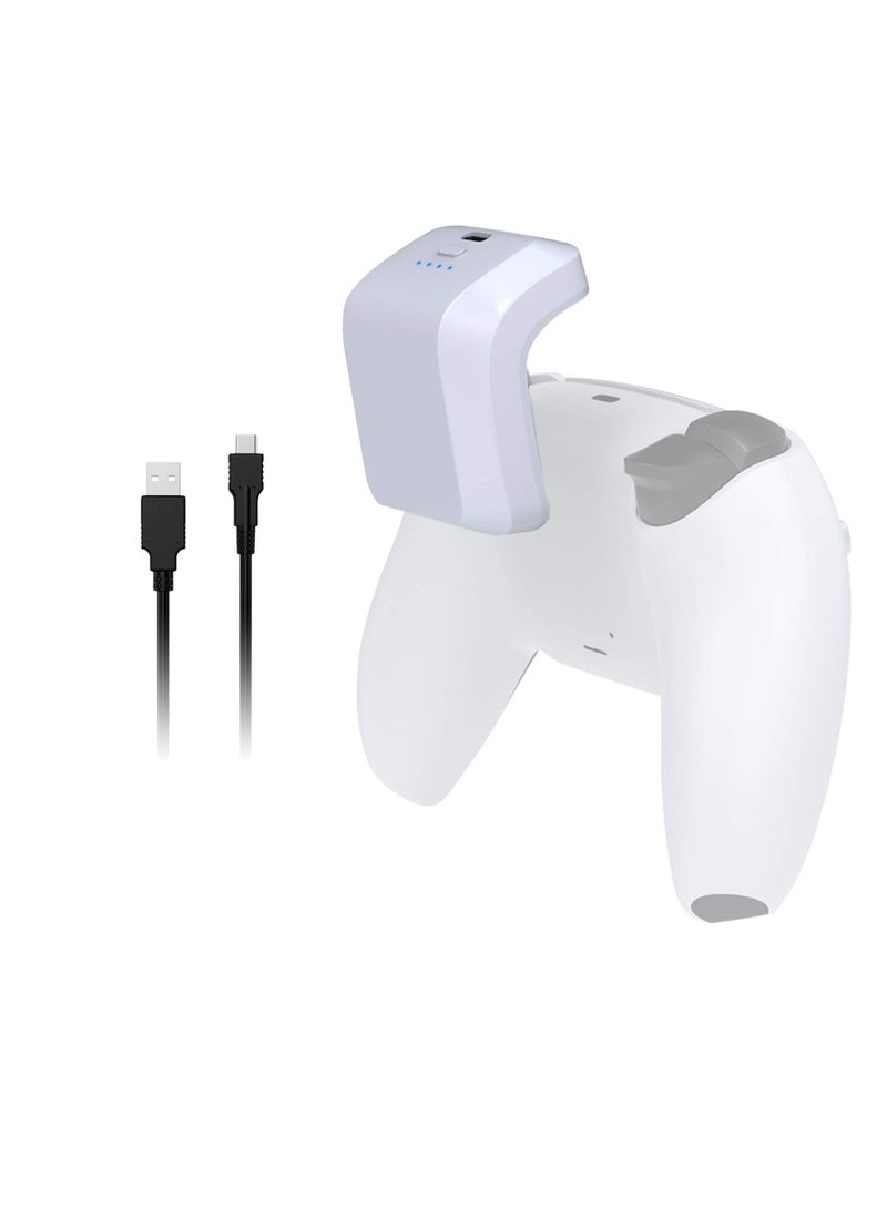 مناسبة لملحقات وحدة التحكم PS5، حزمة قابلة لإعادة الشحن بقدرة 1500 مللي أمبير في الساعة مع مؤشر LED ومجموعة الشحن، بلاي ستيشن 5، كابل شحن USB من النوع C - Image 1