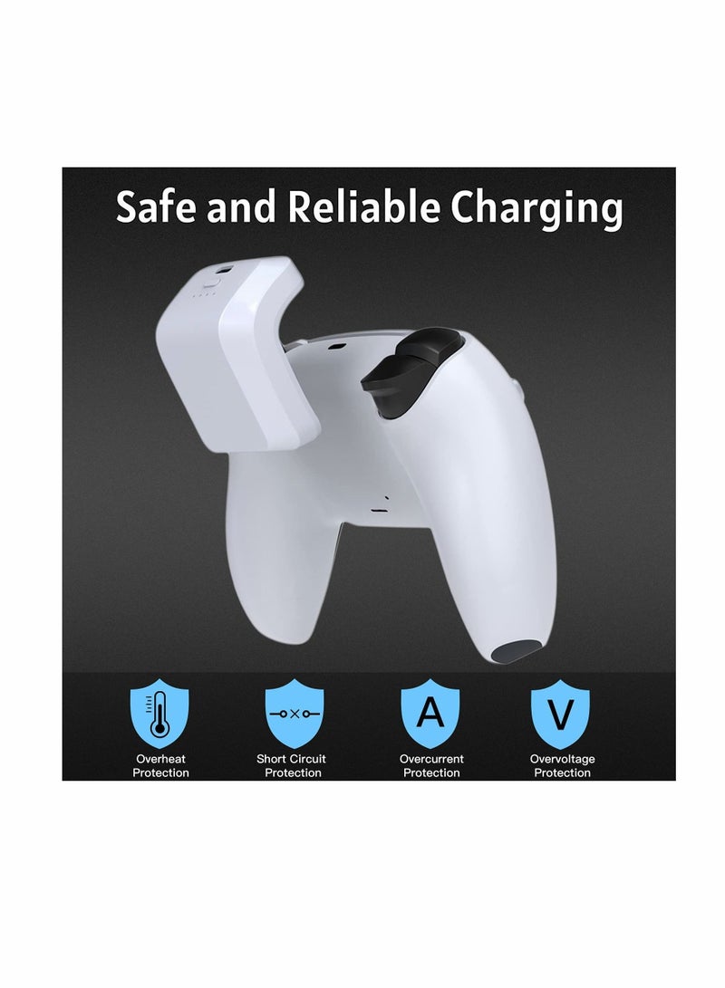 مناسبة لملحقات وحدة التحكم PS5، حزمة قابلة لإعادة الشحن بقدرة 1500 مللي أمبير في الساعة مع مؤشر LED ومجموعة الشحن، بلاي ستيشن 5، كابل شحن USB من النوع C - Image 2