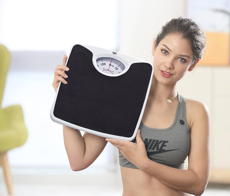 GVC 130Kg Iron Analog Weight Machine | Iron Analogue Weighing Scale | Full Metal Body With Anti-Skid Mat | Capacity: 130Kg, Black - Image 2