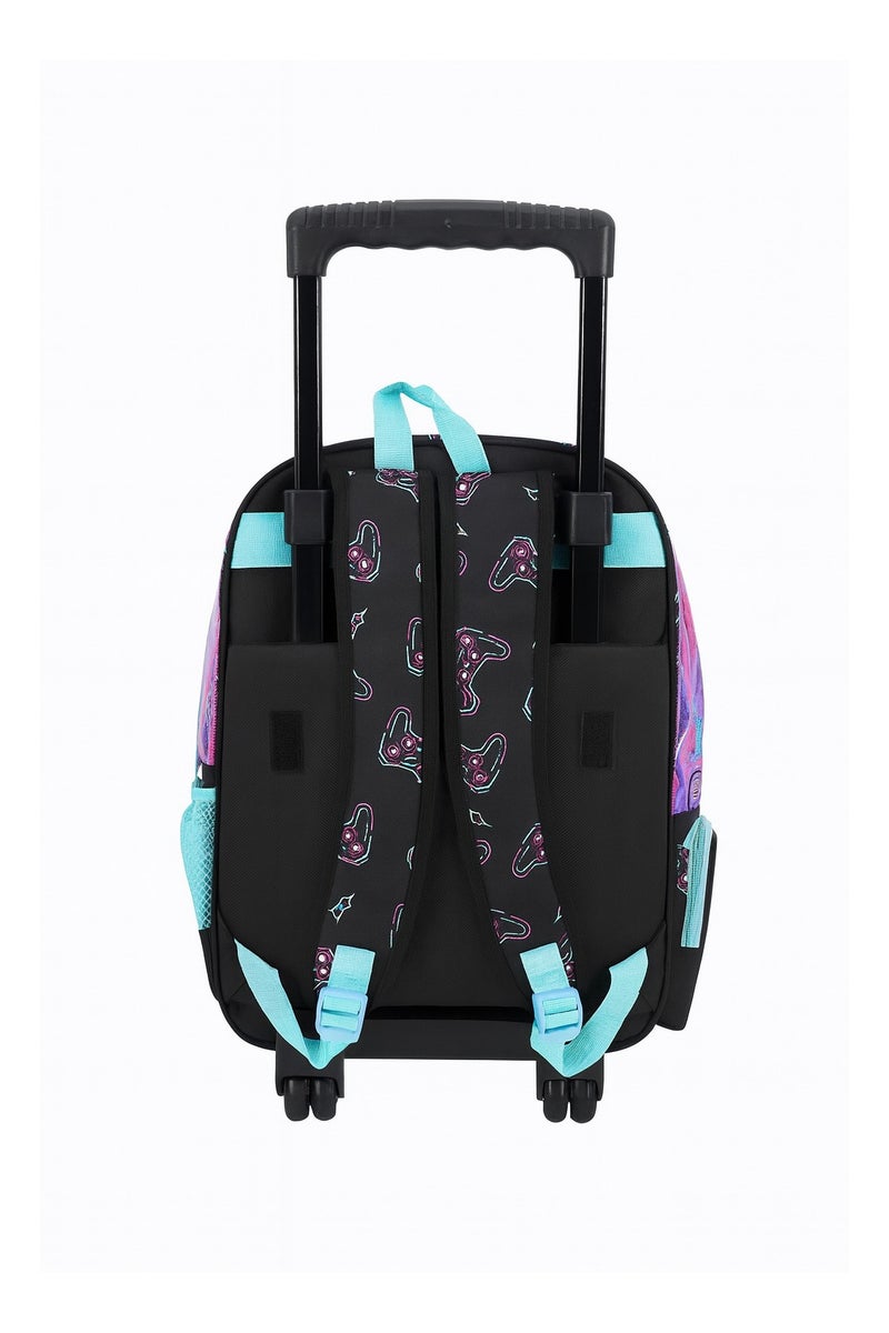 مجموعة شنطة مدرسية بعجلات للأولاد مكونة من 3 قطع – شنطة ظهر بعجلات مع حقيبة طعام ومقلمة – خفيفة الوزن، متينة، ومناسبة للأطفال - Image 4