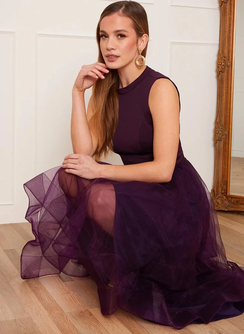 تشي تشي لندن بيتيت High-Low Tulle Dress
