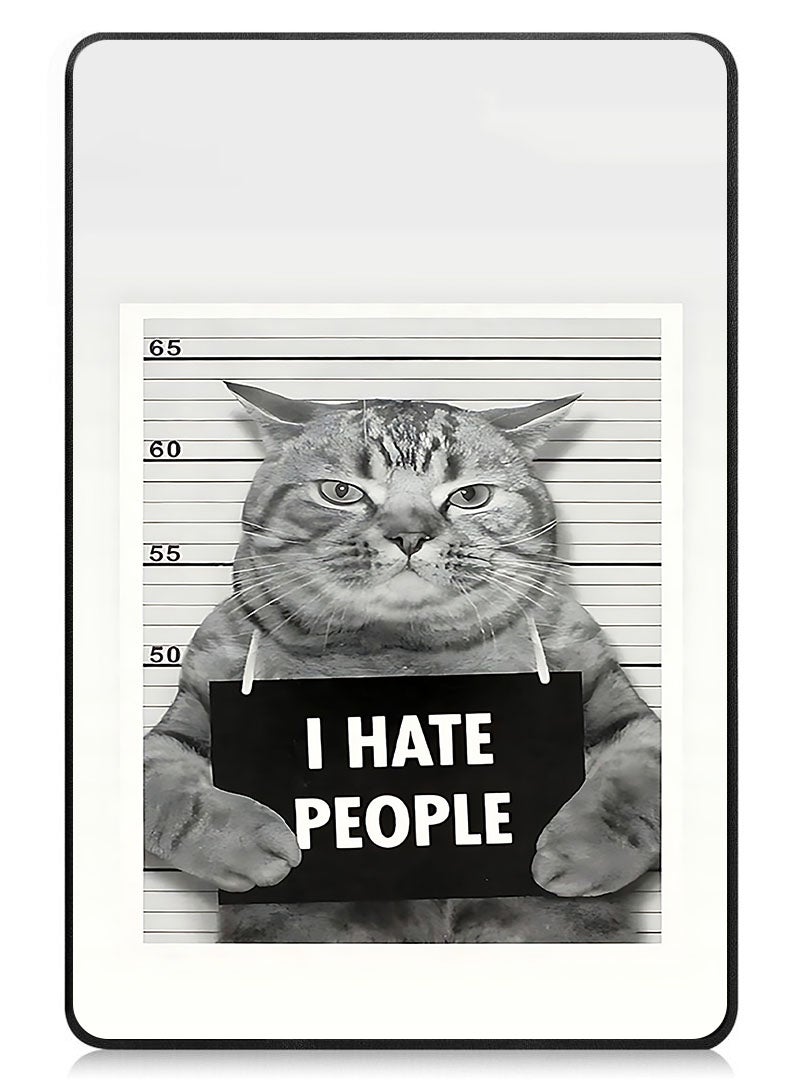 Theodor Protective Flip Case For Apple iPad Pro 13 (2024) With Trifold Stand Auto Wake Sleep Shockproof Cover i Hate People - Image 1