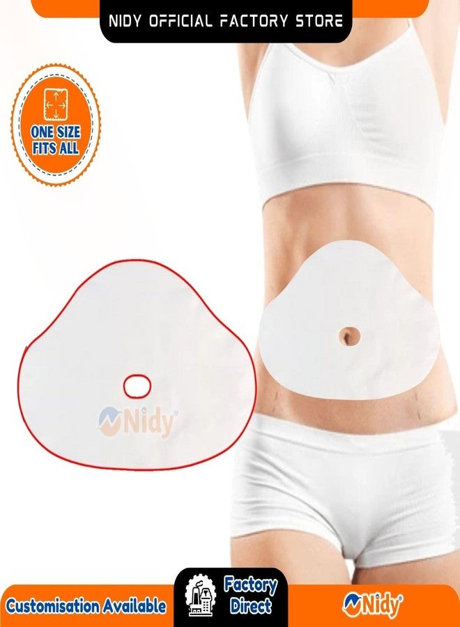 NIDY® Disposable Belly Mask Pads DIY | Pregnancy Stretch Mark Patch | Biodegradable Non Woven Cotton Spa Sheets | Anti Wrinkle, Firming & Hydrating Body Mask for Tummy Skincare Pack of 50 - Image 4