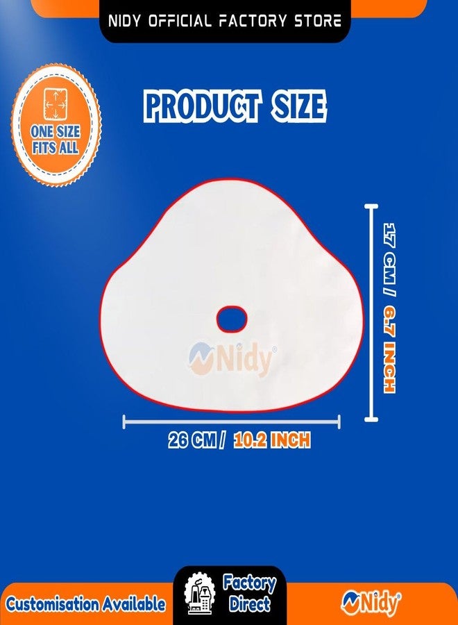 NIDY® Disposable Belly Mask Pads DIY | Pregnancy Stretch Mark Patch | Biodegradable Non Woven Cotton Spa Sheets | Anti Wrinkle, Firming & Hydrating Body Mask for Tummy Skincare Pack of 50 - Image 3