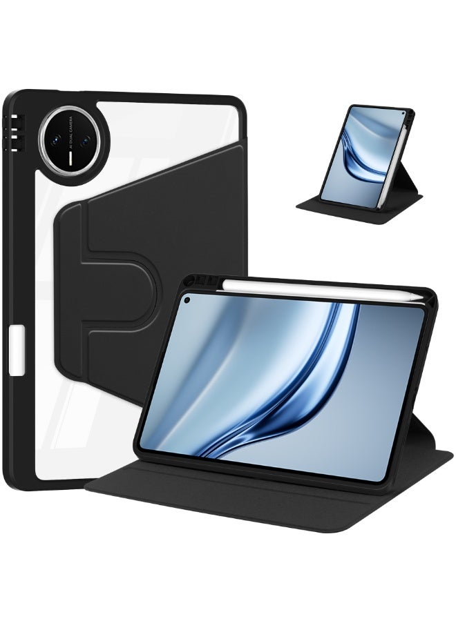 general Rotating Case for Huawei Matepad Mini 8.8 Inch 2025 with Pencil Holder,360 Degree Rotation Protective Stand Smart Tablet Slim Hard Shell Folio Cover Clear Back with Auto Wake/Sleep - Image 1