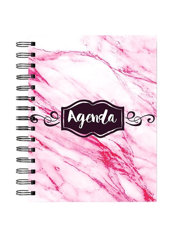 LIT Agenda Pink Spiral Hardcover Notebook  - Image 1