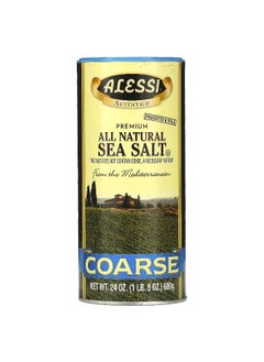 ALESSI Alessi, Premium All Natural Sea Salt, Coarse, 24 oz (680 g)  - Image 1