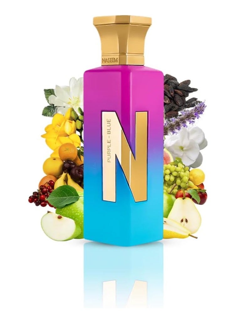 Naseem Perfumes Purple Blue Aqua Perfume Sublte Tone Eau De Parfum For Men & Women 75 ml - Image 1