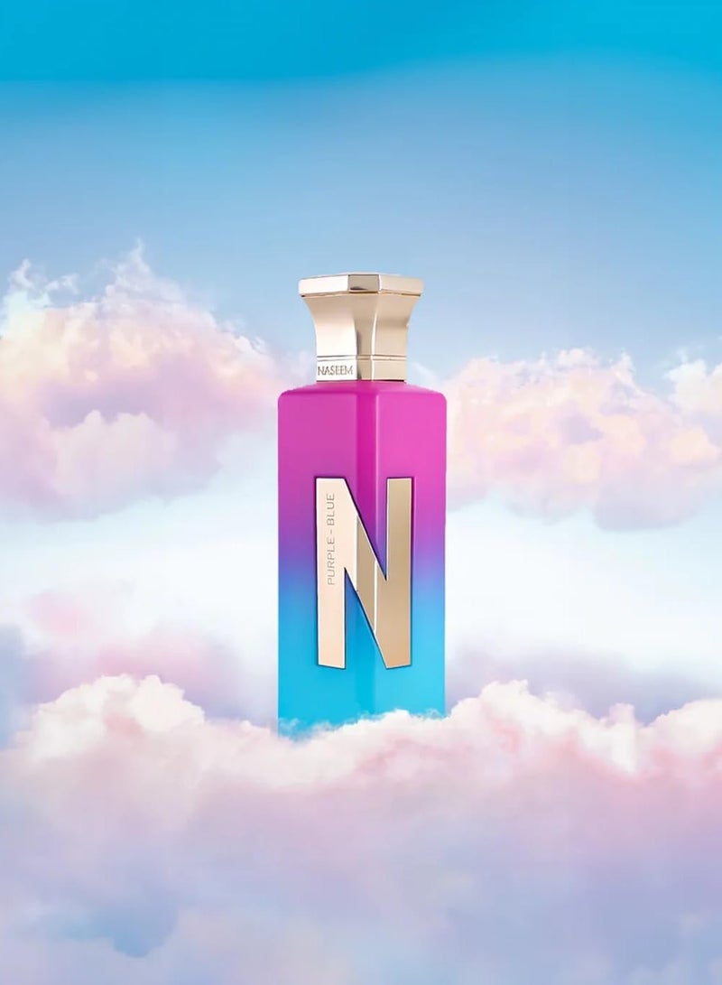 Naseem Perfumes Purple Blue Aqua Perfume Sublte Tone Eau De Parfum For Men & Women 75 ml - Image 3