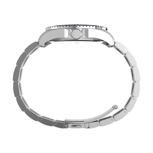 Timex Men's Dress 42mm Watch - Silver-Tone Bracelet Blue Dial Silver-Tone Case - Image 2