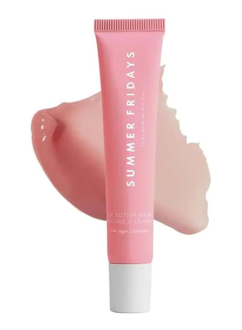 Summer Fridays Lip Balm,Moisturizing Natural Lip Balm,Moisturizes And Brightened, Contains Shea Butter, Lip Care For Dry Lips (Pink Sugar)