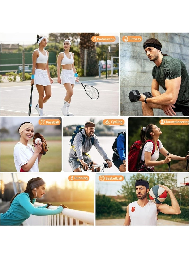 Generic 7 PCS Non Slip Fashion Sports Hair Bands for Women's Hair, Sports Headband for Running Yoga Daily Workout  - Image 4