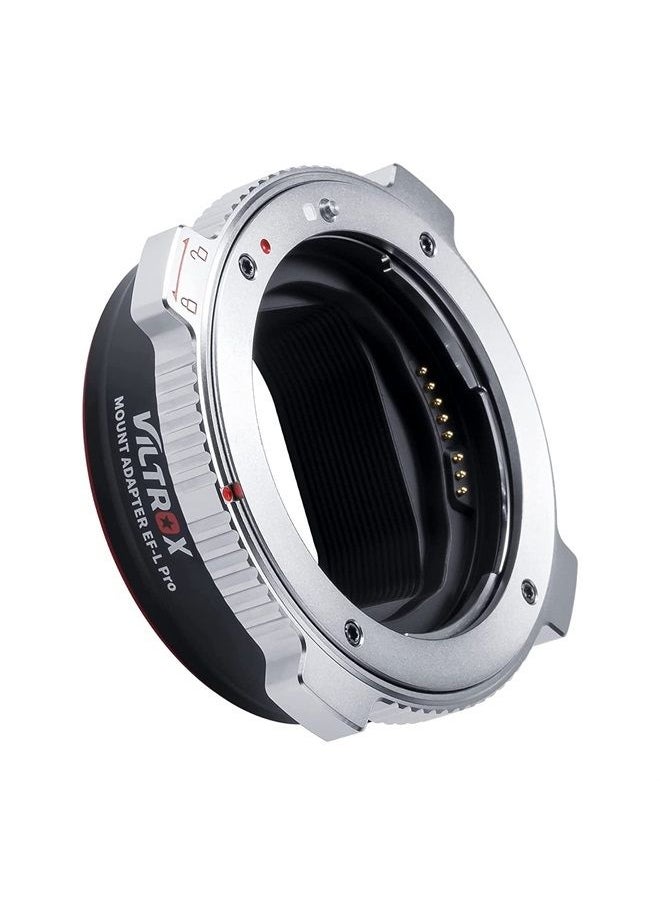 VILTROX - EF-L Pro Auto Focus Lens Mount Adapter with Security Lock Compatible with Canon EF/EF-S Lens to L Mount Camera Leica SL2/Lumix S1 S1H S5/Sigma fp L,Idea for Large Lens - Image 1