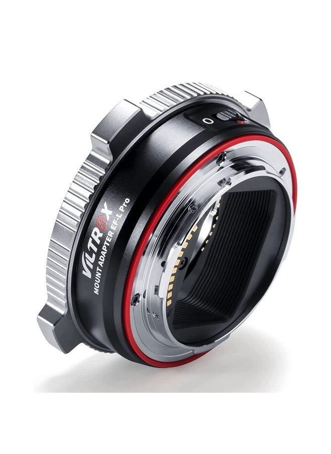 VILTROX - EF-L Pro Auto Focus Lens Mount Adapter with Security Lock Compatible with Canon EF/EF-S Lens to L Mount Camera Leica SL2/Lumix S1 S1H S5/Sigma fp L,Idea for Large Lens - Image 1