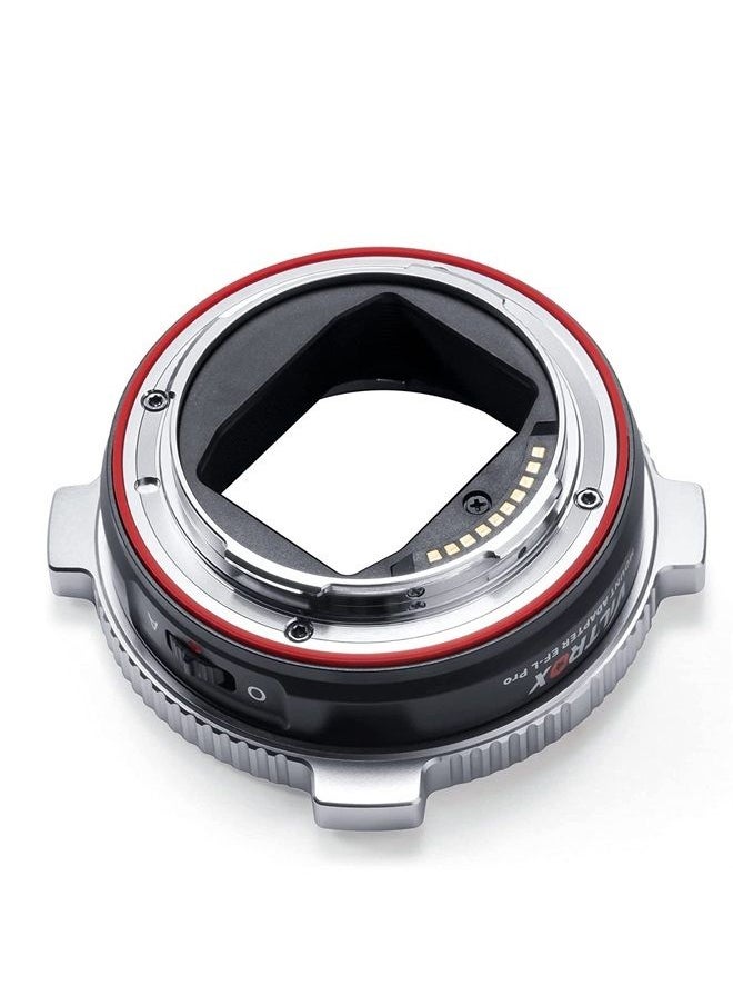 VILTROX - EF-L Pro Auto Focus Lens Mount Adapter with Security Lock Compatible with Canon EF/EF-S Lens to L Mount Camera Leica SL2/Lumix S1 S1H S5/Sigma fp L,Idea for Large Lens - Image 1