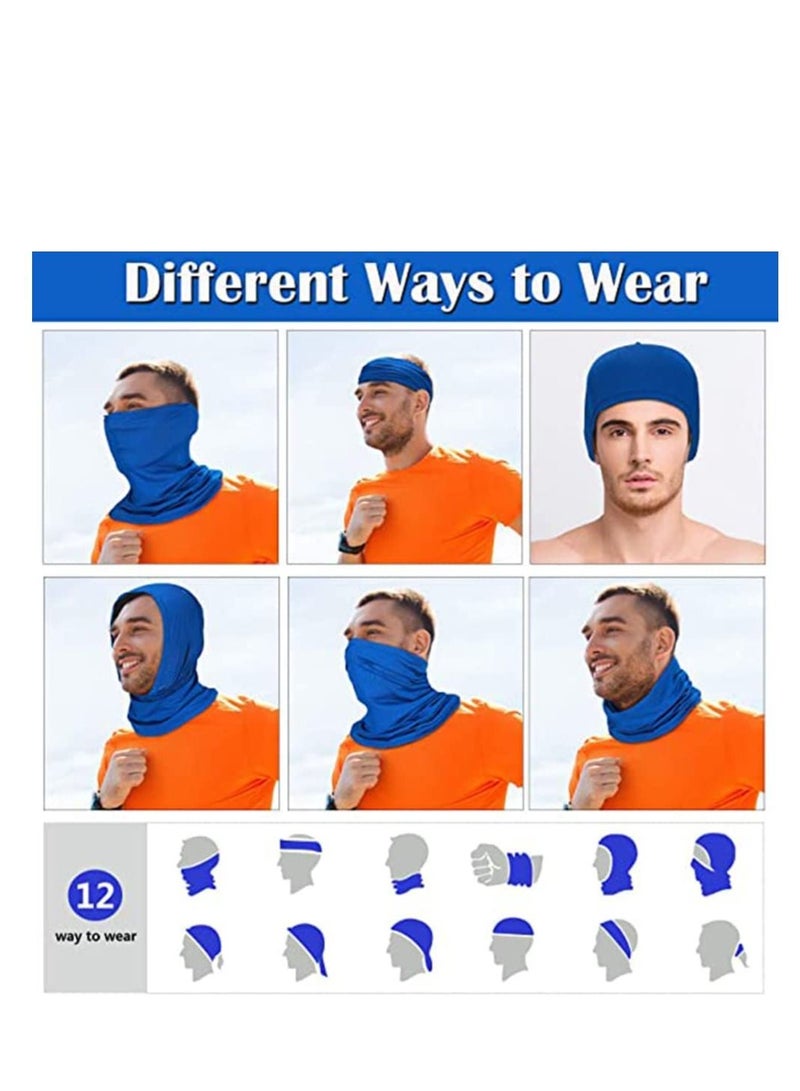 SYOSI Face Cover Scarf 6 PCS Man Women Outdoor Sun UV Protection Face Mask  - Image 2
