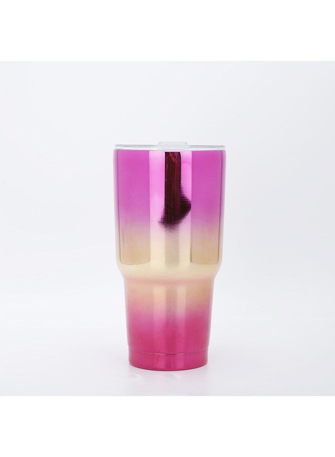 30oz Uv Electroplated Gradient Car Cup 304 Stainless Steel Vacuum Ice Cup Personalized Car Water Cup