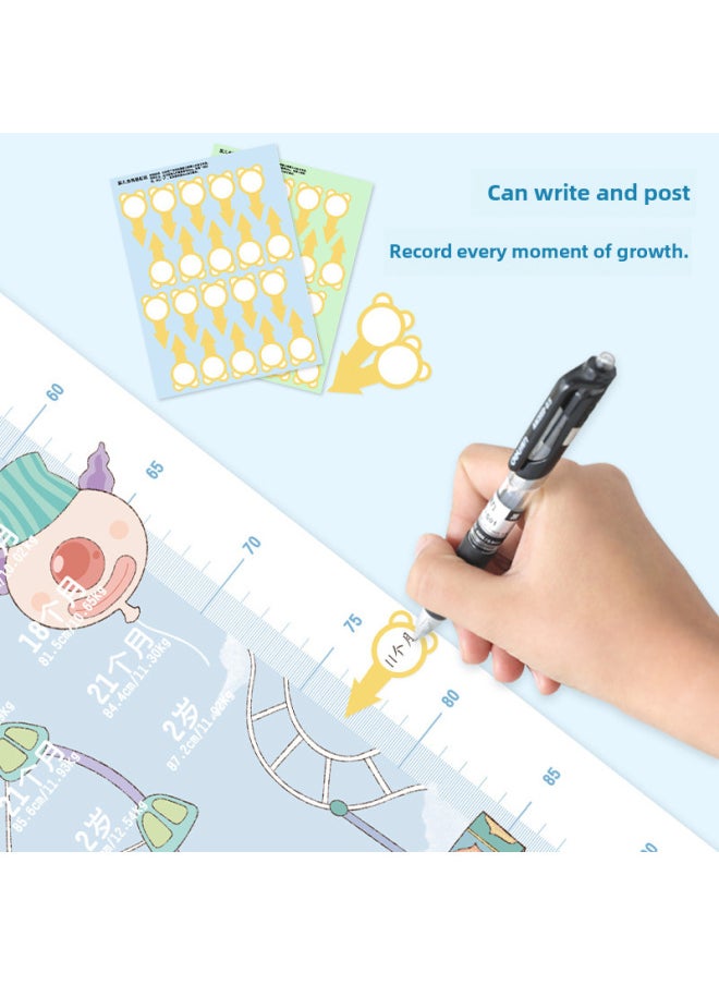 Generic - Baby Height Measurement Mat Foot Ruler Head Circumference Measuring Tool Precision Children's Ruler Home Use Baby Growth Tracker-Specifications:Peace Elephant (soft Upgrade) [send Storage Bag Sticker Height Software]] - Image 1