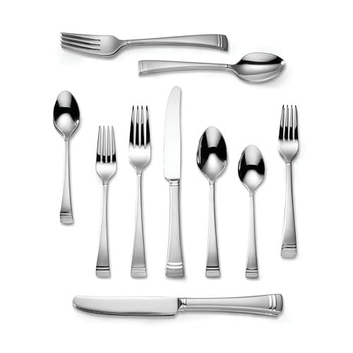 Lenox 828373 Federal Platinum Frosted 20-piece Flatware Set, Service For 4 (Frosted, 20-Piece) - Image 5
