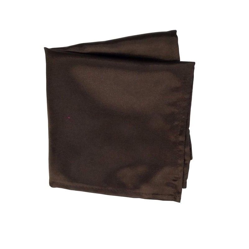منديل جيب ساتان سادة للرجال [11 x 11 بوصة ]