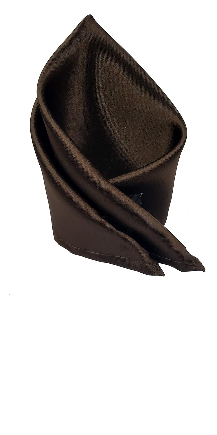 Blacksmith Satin Solid Pocket Square for Men [11 x 11 inches ] - Image 1